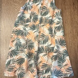 Leafy Paradise Kids Boho Dress Sz 7-8 BK